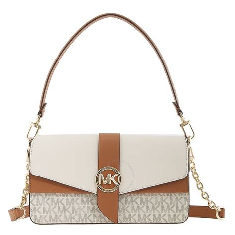 michael kors monogram handbags|monogram print shoulder strap.